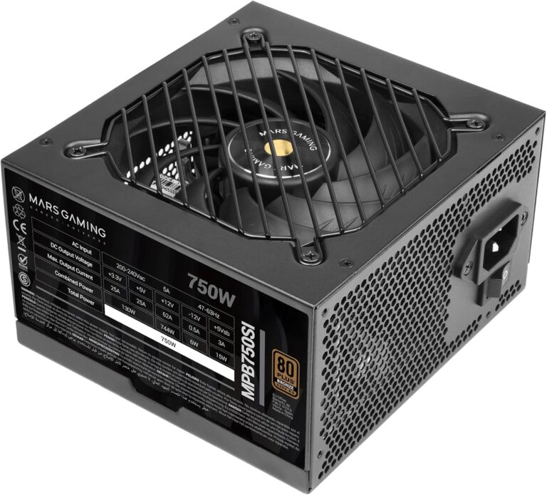 Boostez votre PC avec l'alim Mars Gaming MPB750SI : puissance, silence et fiabilité au rendez-vous!