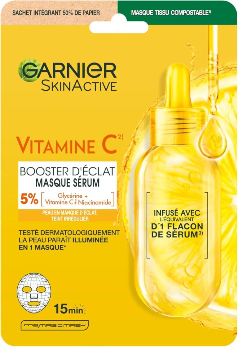 Éclat Instantané : Le Masque Tissu Garnier qui Réveille les Peaux Fatiguées!