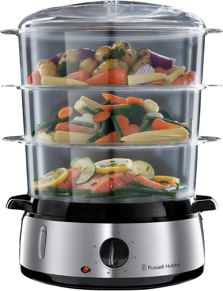Découvrez le Cuiseur Vapeur Russell Hobbs : le Meilleur Compagnon de Cuisine à Grande Capacité!