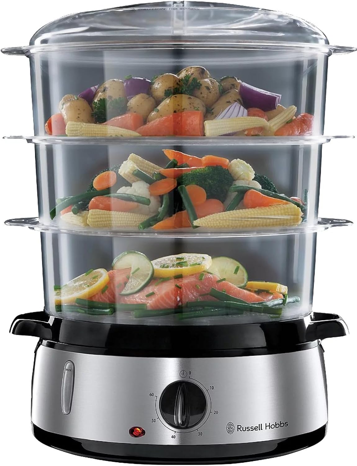 Découvrez le Cuiseur Vapeur Russell Hobbs : le Meilleur Compagnon de Cuisine à Grande Capacité!
