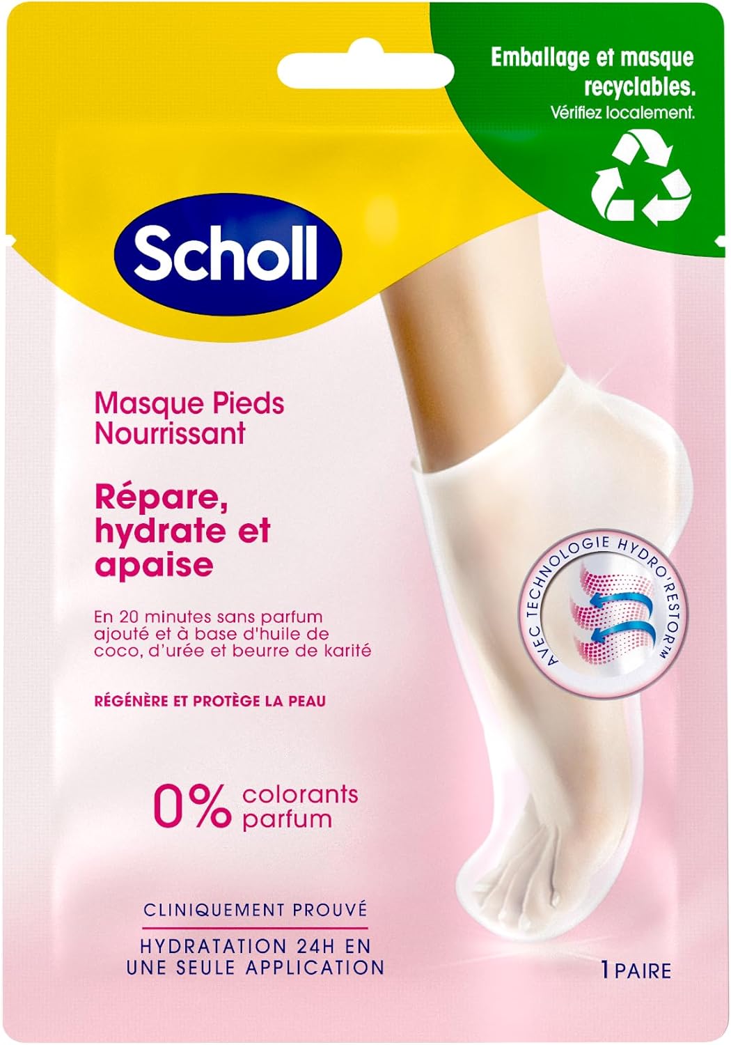 Des Pieds Parfaits : Le Masque Nourrissant Scholl à l'Huile de Noix de Coco !