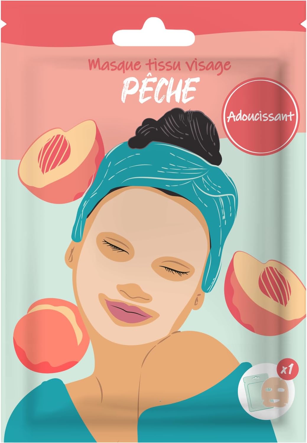 Dites Adieu aux Imperfections : Le Masque Tissu Pêche en 10 Minutes pour une Peau Éclatante!
