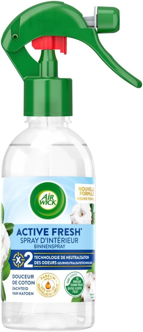 Dites Adieu aux Mauvaises Odeurs : Le Spray Air Wick Douceur de Coton Blanc!