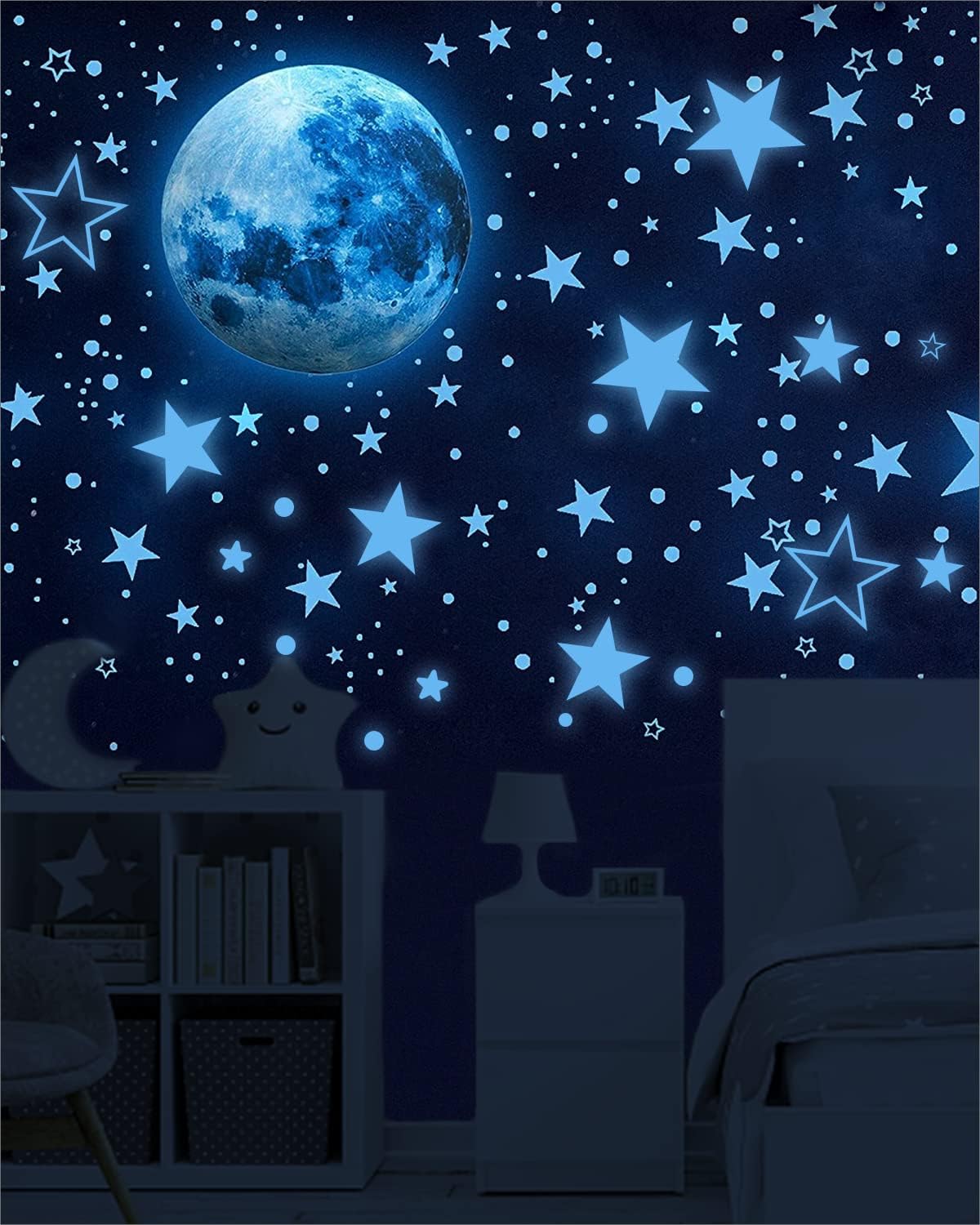 Illuminez la chambre de votre enfant : Les 1049 étoiles phosphorescentes Noa Home Deco!
