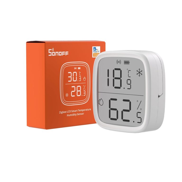 Le Meilleur Capteur ZigBee Intérieur : SONOFF SNZB-02D, Température & Humidité à Portée de Main!