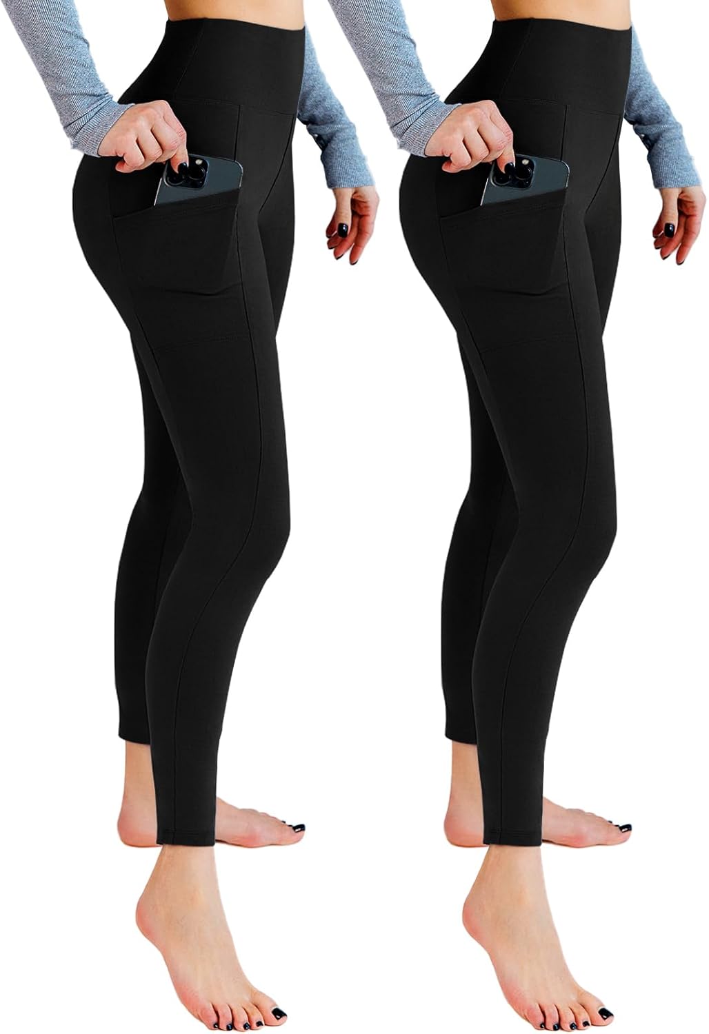 Leggings Opaques Parfaits : Le Duo Idéal pour Sport et Yoga!