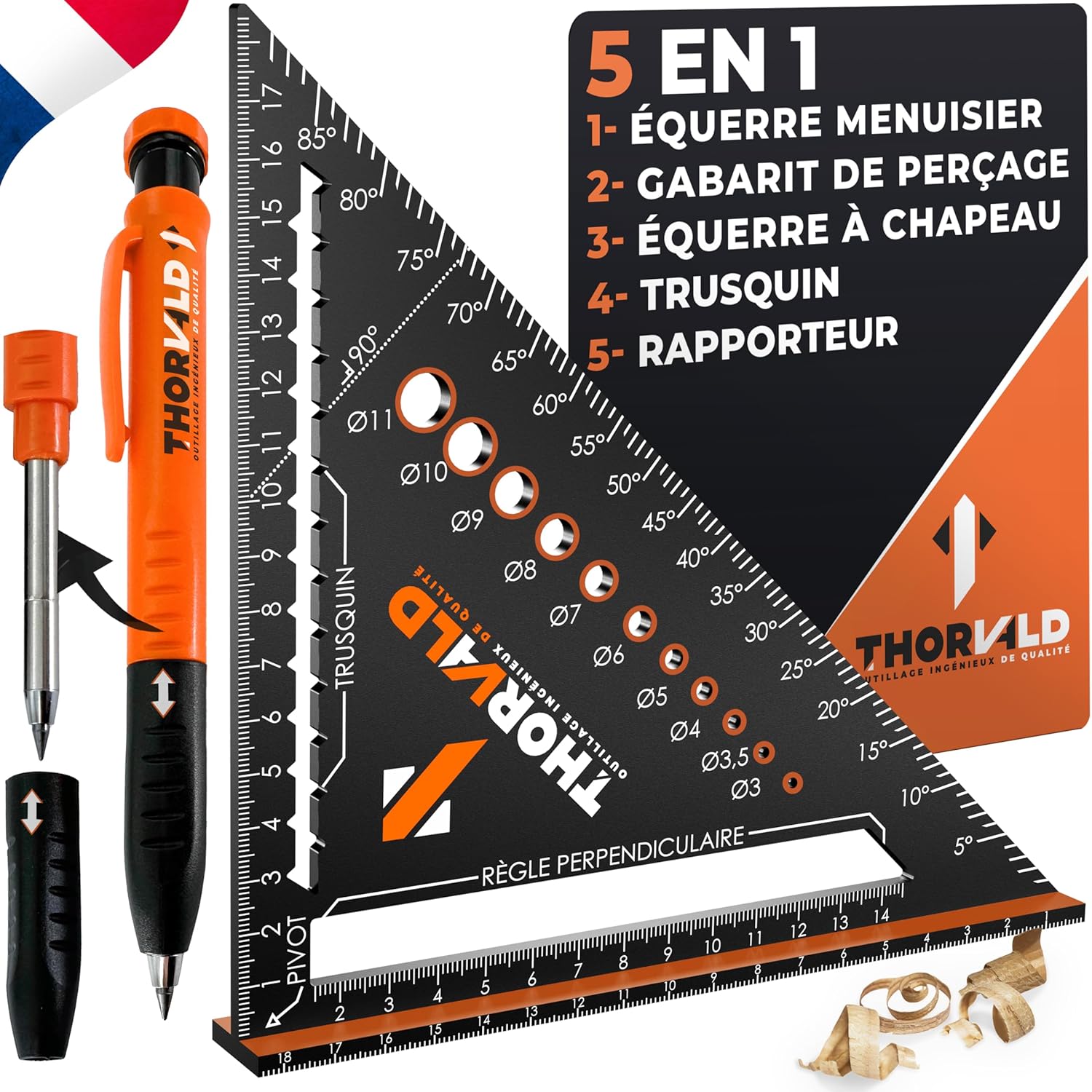 L'Equerre Magique : THORVALD 5 en 1 pour Menuisiers !