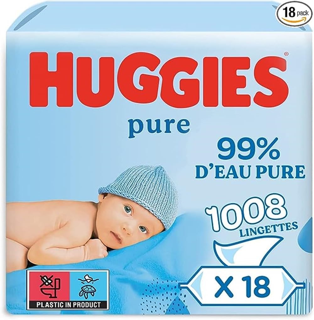 Les Meilleures Lingettes Bébé : Huggies Pure, 99% Eau pour un Nettoyage Tout Doux!