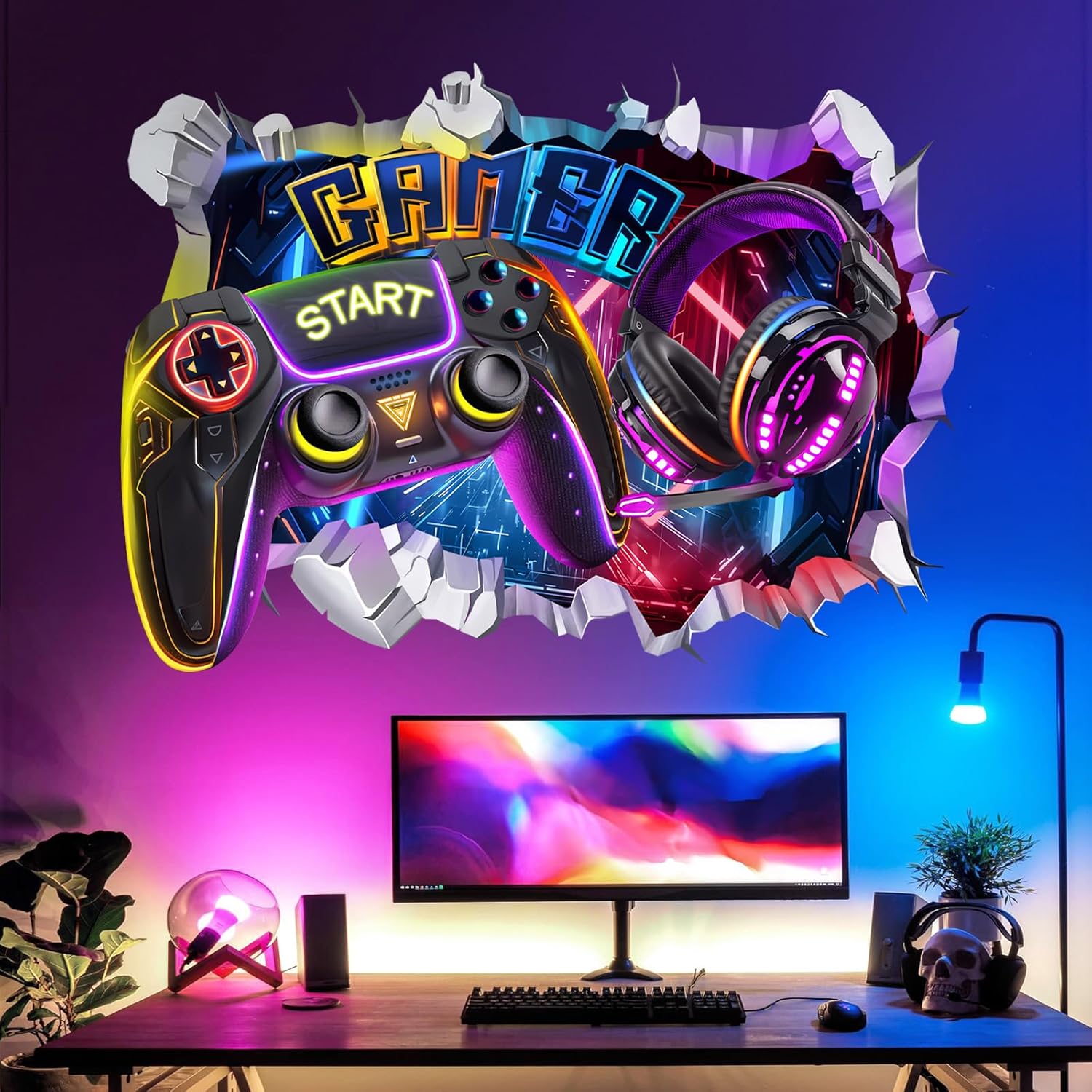 Les Meilleurs Stickers Muraux Gamer : Transformez la Chambre de Votre Ado avec Fun !