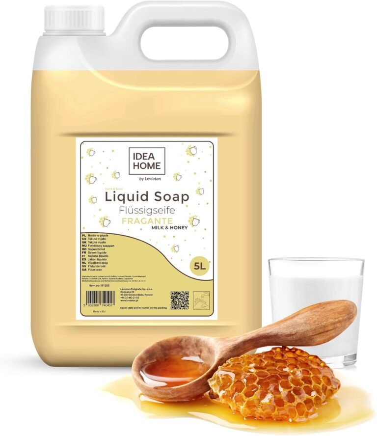Savon Doux MAINS : Le Meilleur Recharge 5L au Lait et Miel!