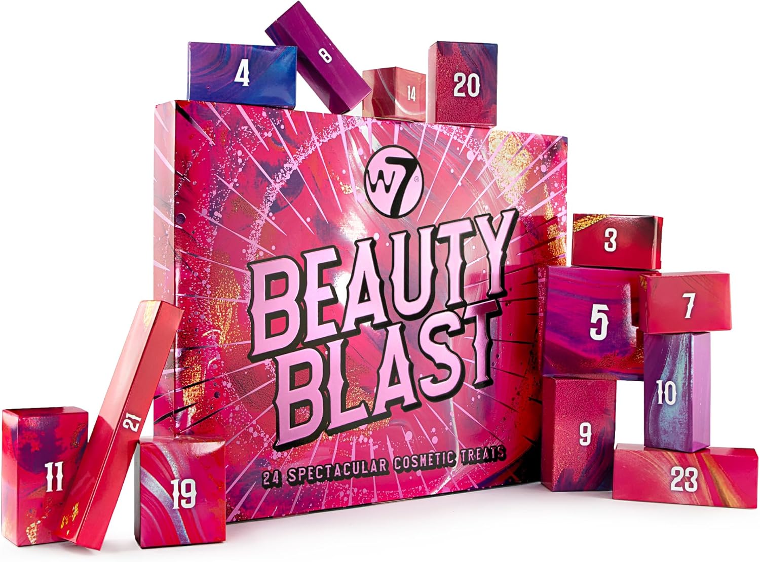 Top 24 Surprises Beauté : Le Calendrier de l'Avent W7 à Ne Pas Manquer !