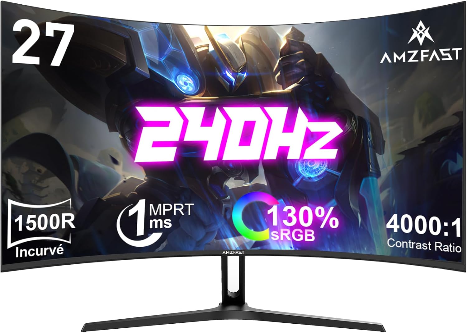 Top 5 Moniteurs Gamer : Pourquoi le Amzfast 27" Incurvé Est le Meilleur Choix!