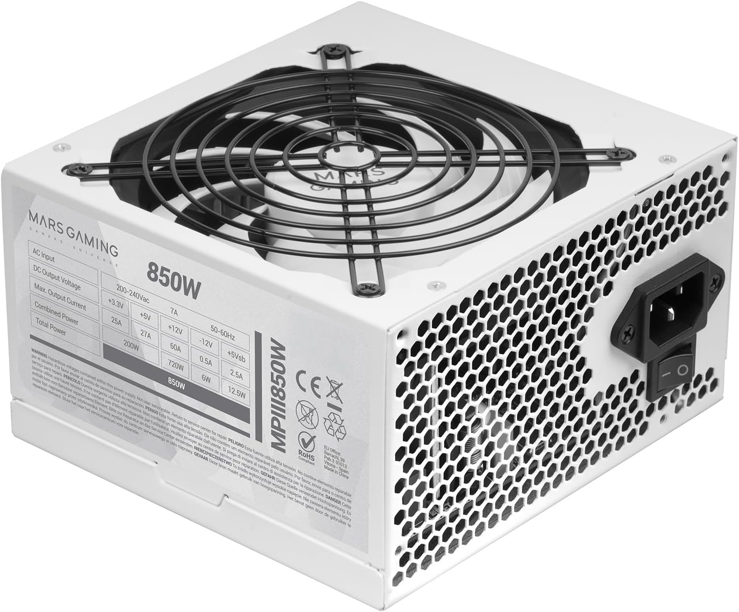 Alimentation Mars Gaming MPIII850 : L'Essentiel à 850W pour un PC au Top !