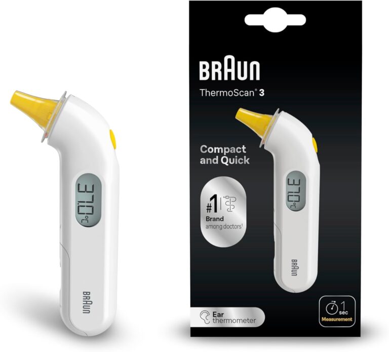 Braun ThermoScan 3 : Le Thermomètre Auriculaire qui Met la Fièvre au Pas en 1 Seconde!