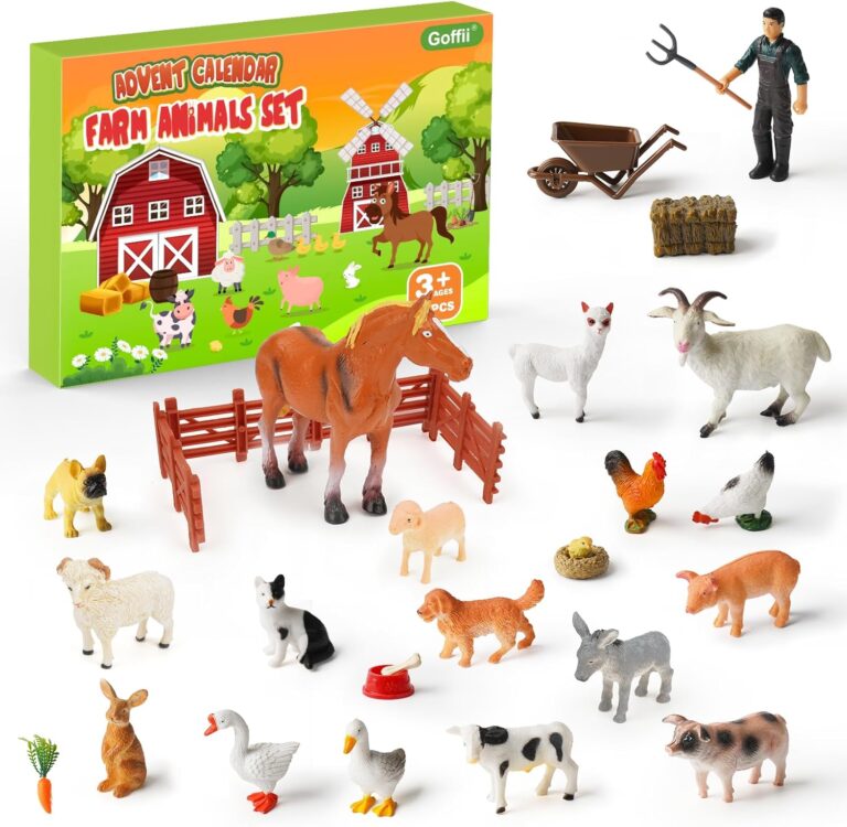 Calendrier de l'Avent 2025 : 18 Animaux de la Ferme pour un Noël Éducatif !