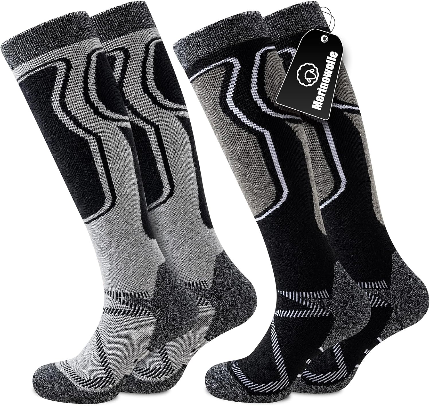 Chaussettes de Ski en Laine Mérinos : Le Meilleur Isolant pour vos Aventures d'Hiver!