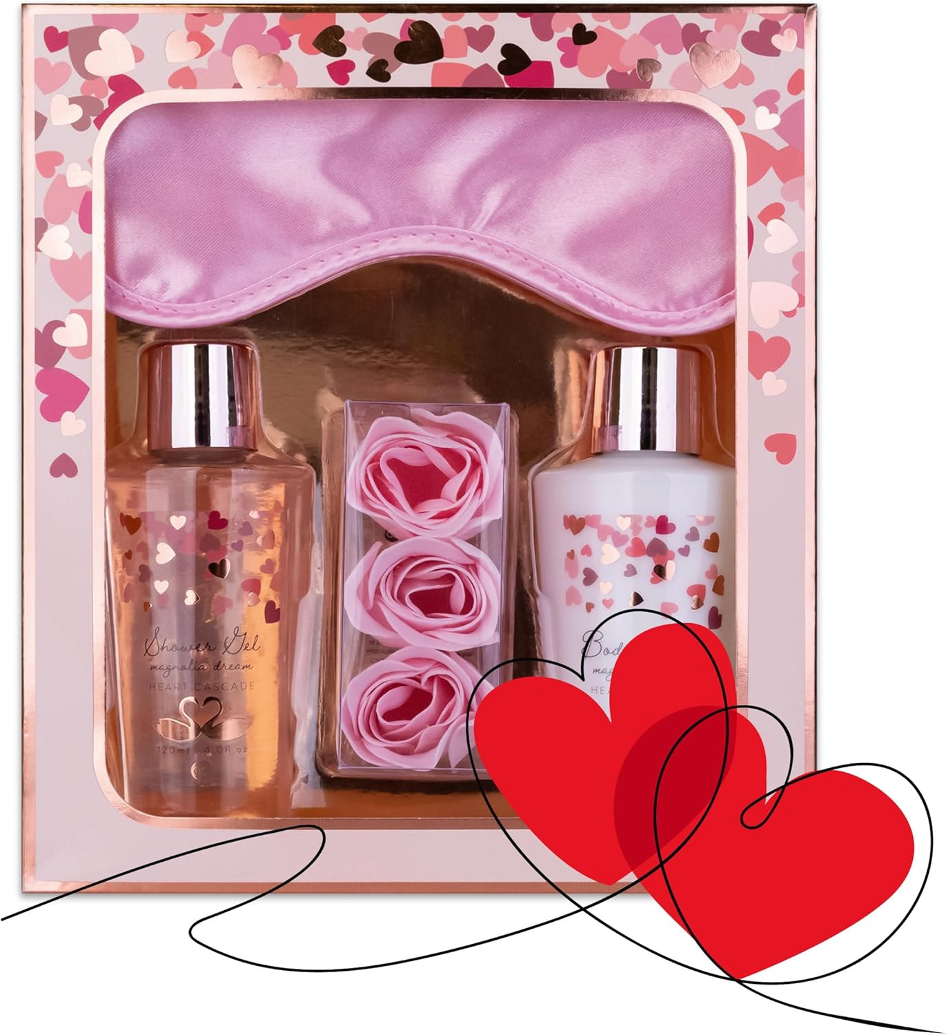 Coffret de Bain Accentra HEART CASCADE : Le Cadeau Parfait pour Éblouir !