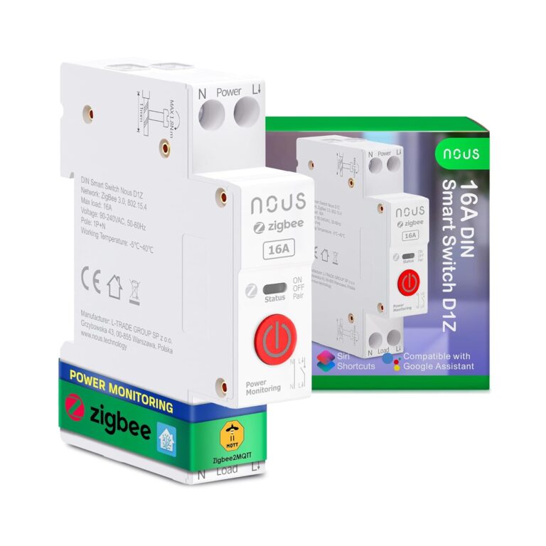 Eclairez Votre Vie : Le Meilleur Interrupteur Zigbee DIN Intelligente à 16A!
