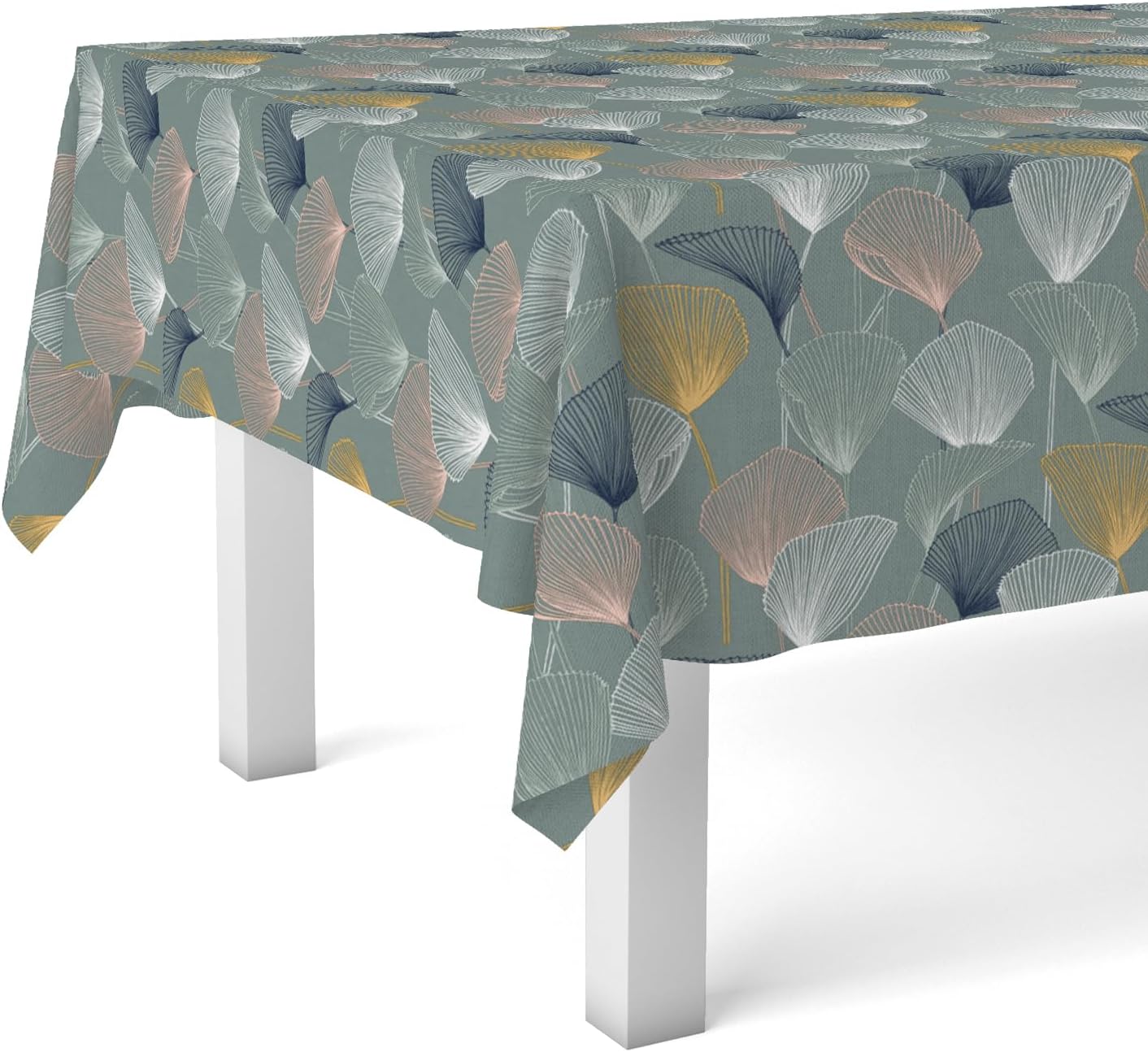 Faites de votre table une œuvre d'art : la nappe cirée Martina Home Duero en bleu !