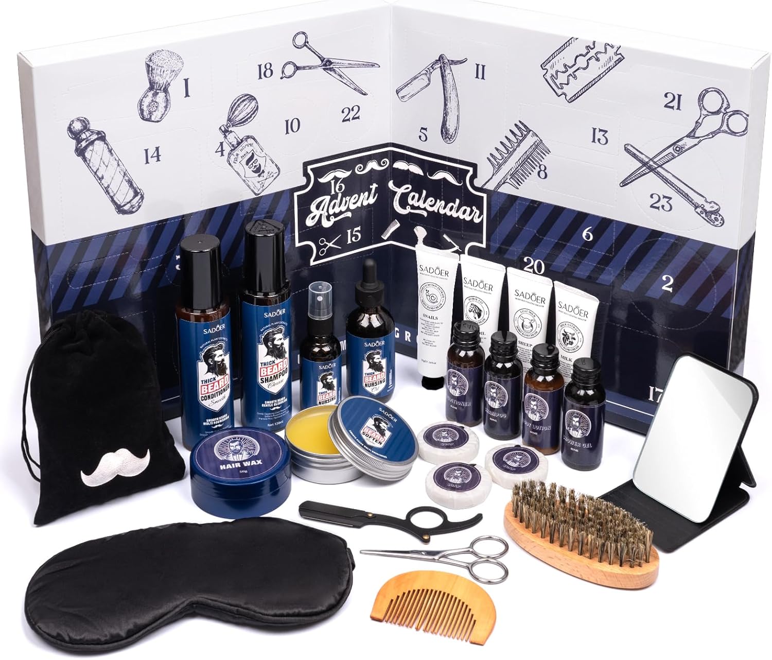 Le Calendrier de l'Avent Idéal pour Hommes : 24 Jours de Soins Barbe et Beauté !