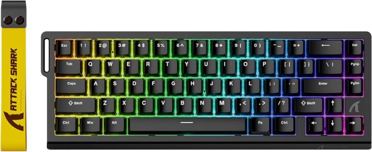 Le Clavier Gamer ATTACK SHARK X68 : Performance Pro à 8000Hz et RGB Éblouissant!