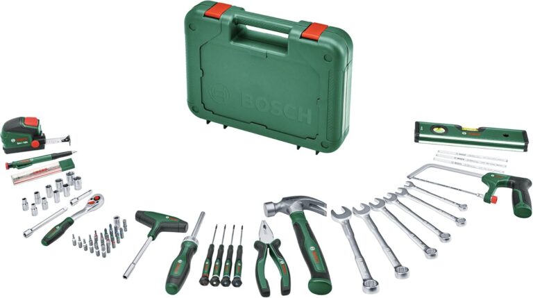 Le Kit Bosch Ultime : 64 Outils à Main pour Devenir le Roi du Bricolage!