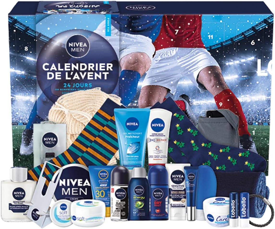 Le Meilleur Calendrier de l'Avent Homme : Surprise Beauté NIVEA 2025!