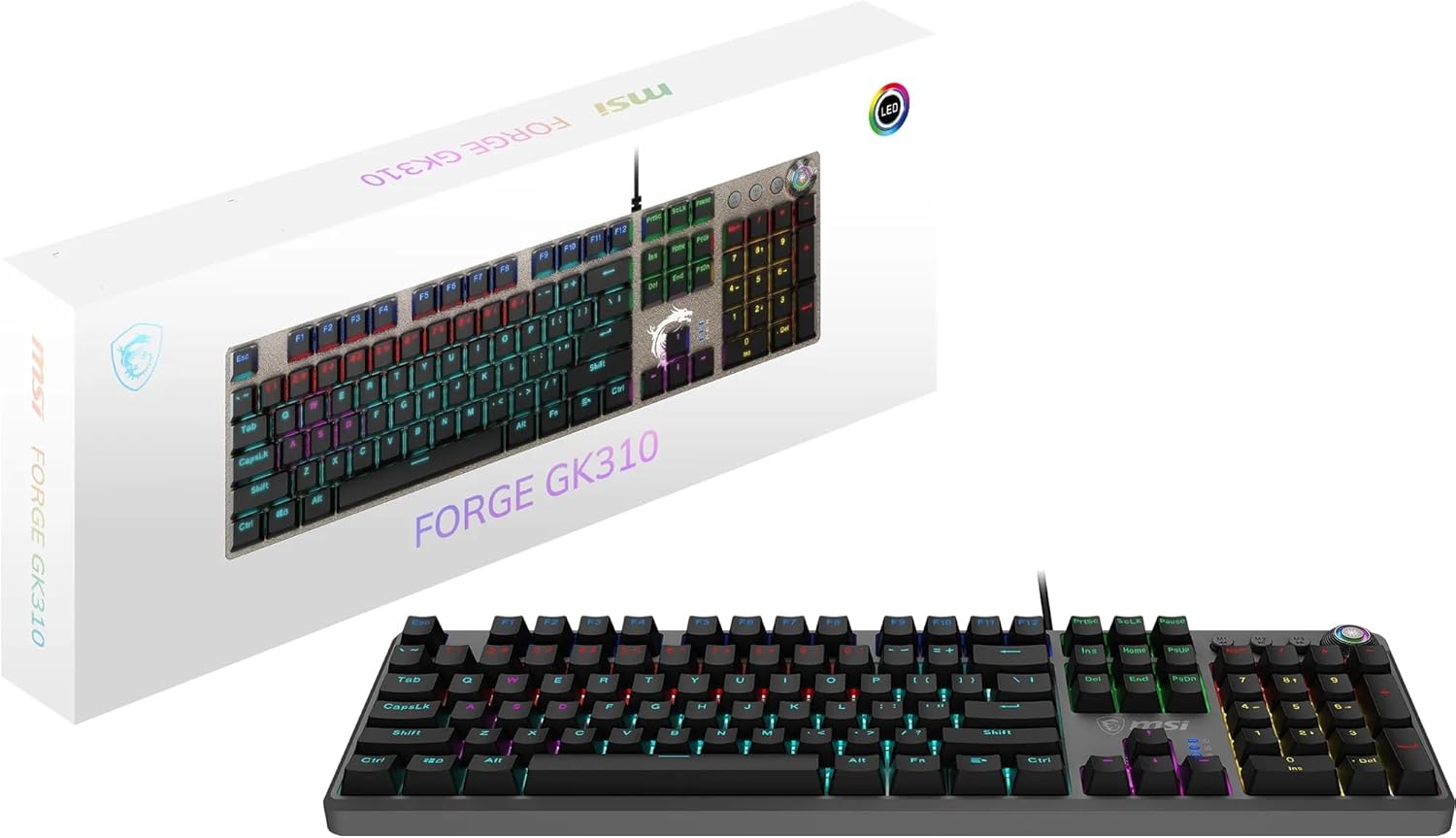 Le Meilleur Clavier Gaming : MSI FORGE GK310, Performances et Style au Rendez-vous!