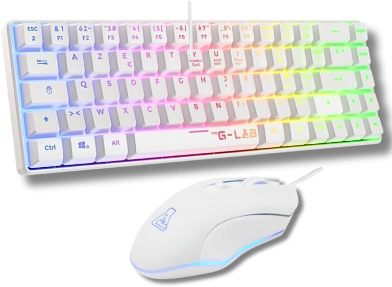 Le Meilleur Combo Gamer Blanc : Clavier & Souris RGB qui Déchirent !