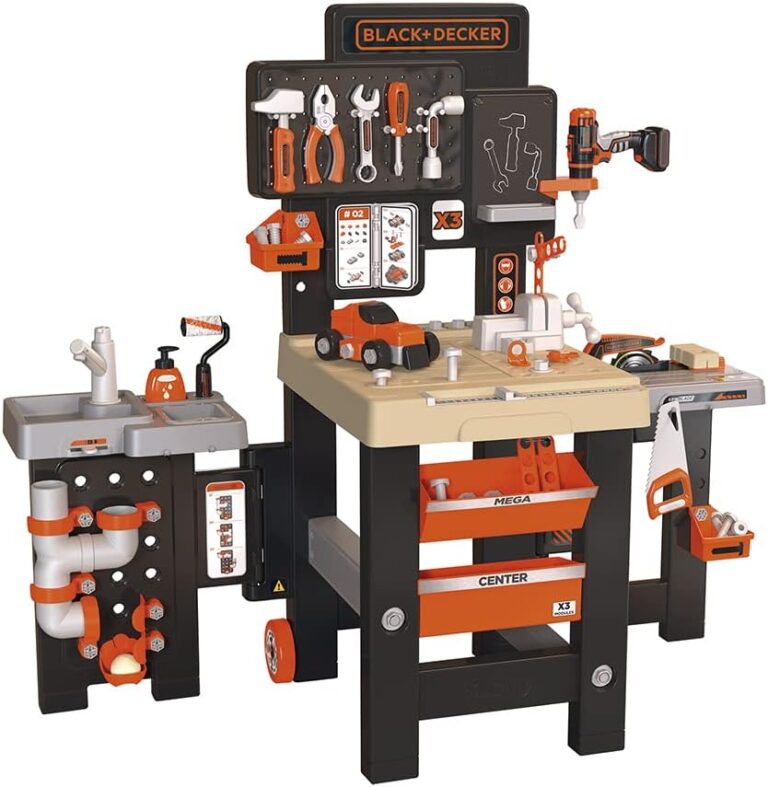 Le Meilleur Tablier de Bricoleur pour Enfants : Smoby Black+Decker Mega Center!