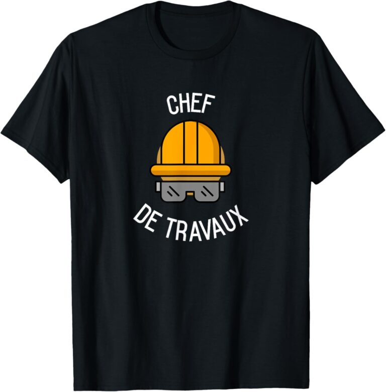 Le T-Shirt Parfait pour les Bricoleurs : Une Dose d'Humour au Chantier!
