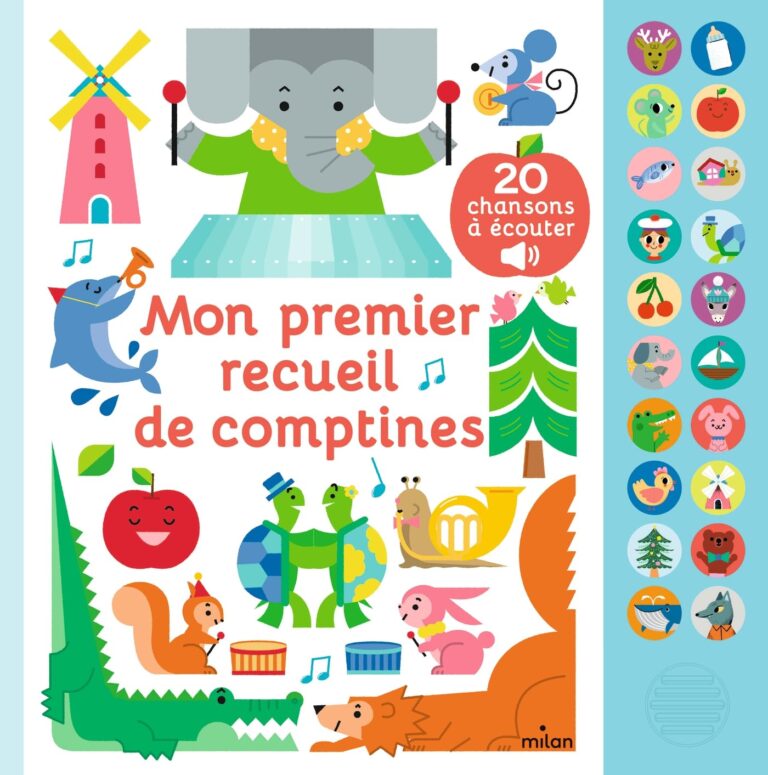 Les meilleures comptines pour bébé : Mon grand livre sonore à découvrir dès 1 an !