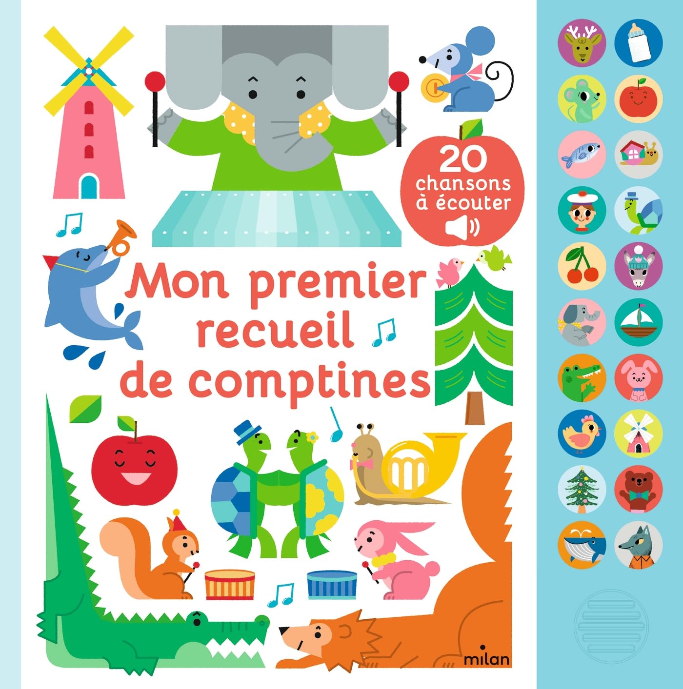 Les meilleures comptines pour bébé : Mon grand livre sonore à découvrir dès 1 an !