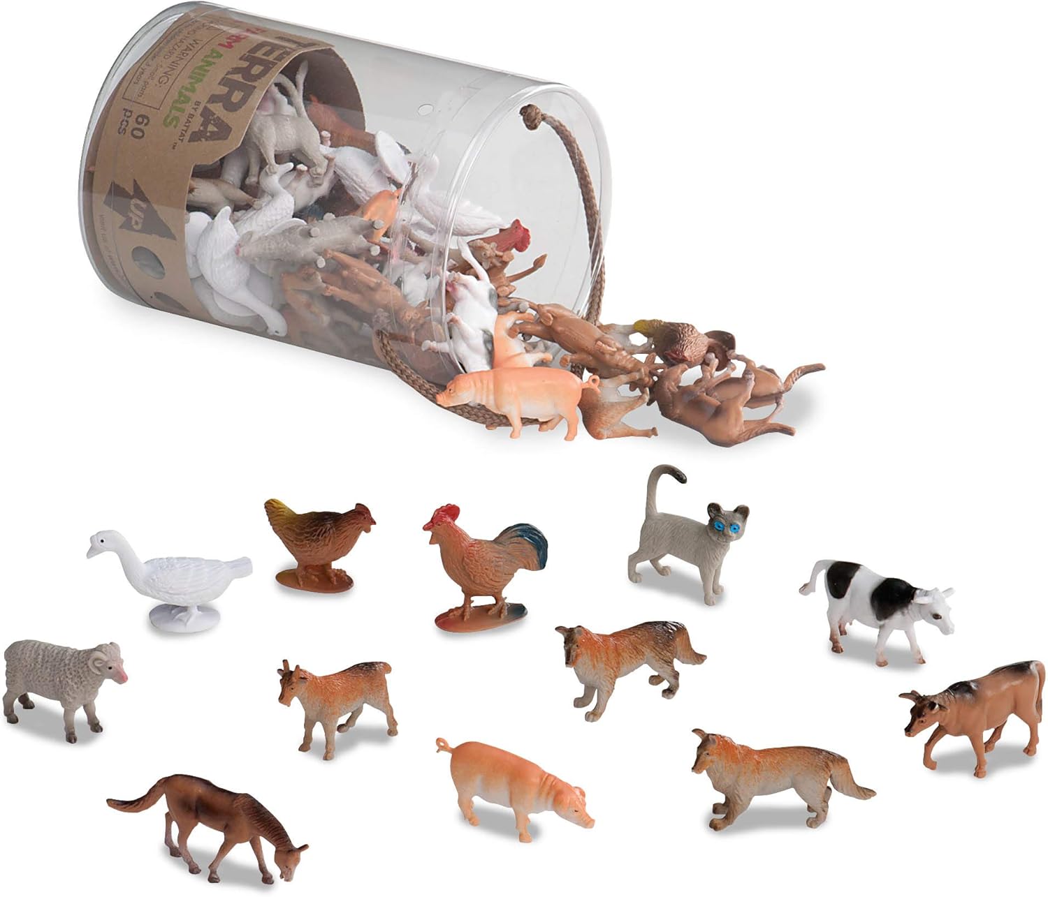 Les Meilleurs Animaux de la Ferme : 60 Mini Figurines Réalistes pour Amuser vos Petits!
