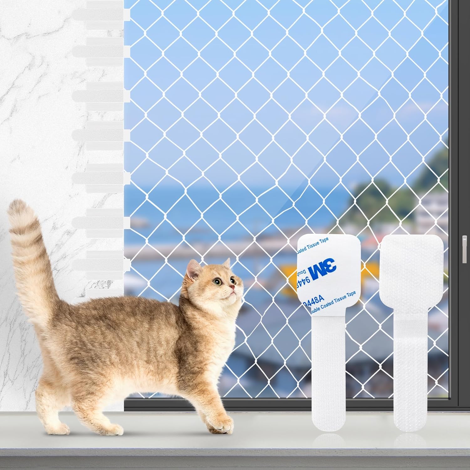 Les Meilleurs Crochets Adhésifs pour Chats : 100 PCS de Sécurité Sans Percer!