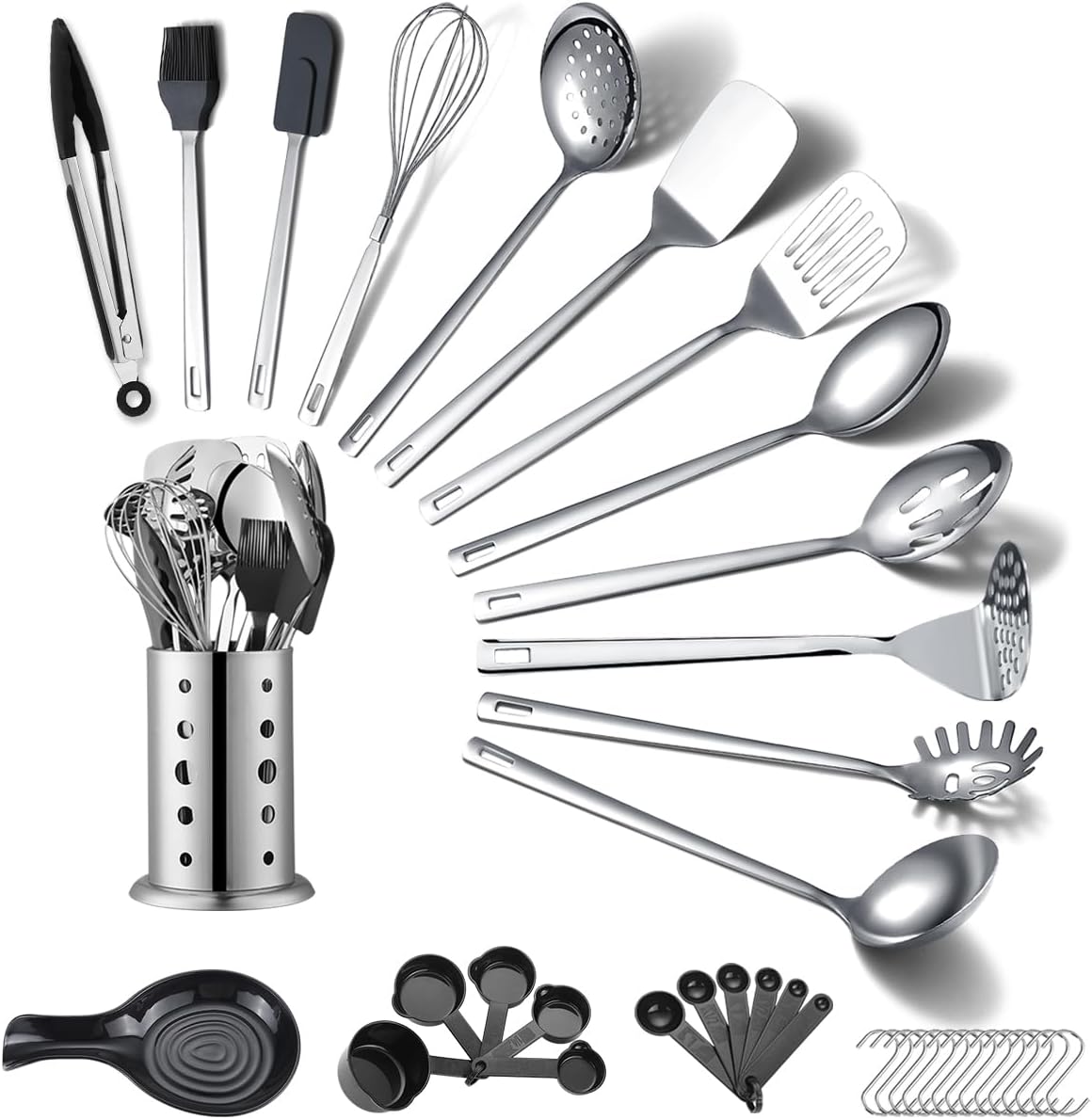 L'Ultimate Kit de Cuisine : 40 Ustensiles Inoxydables Pour Tout Déchirer!