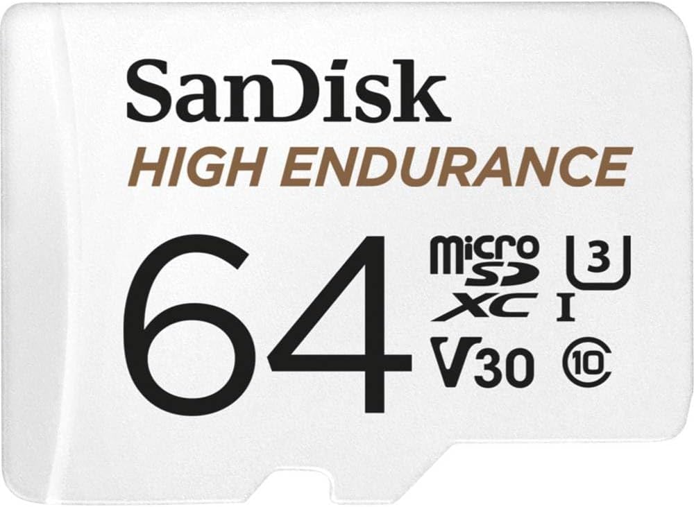 SanDisk High Endurance : La MicroSD Idéale pour Dashcams et Sécurité à 64 Go!