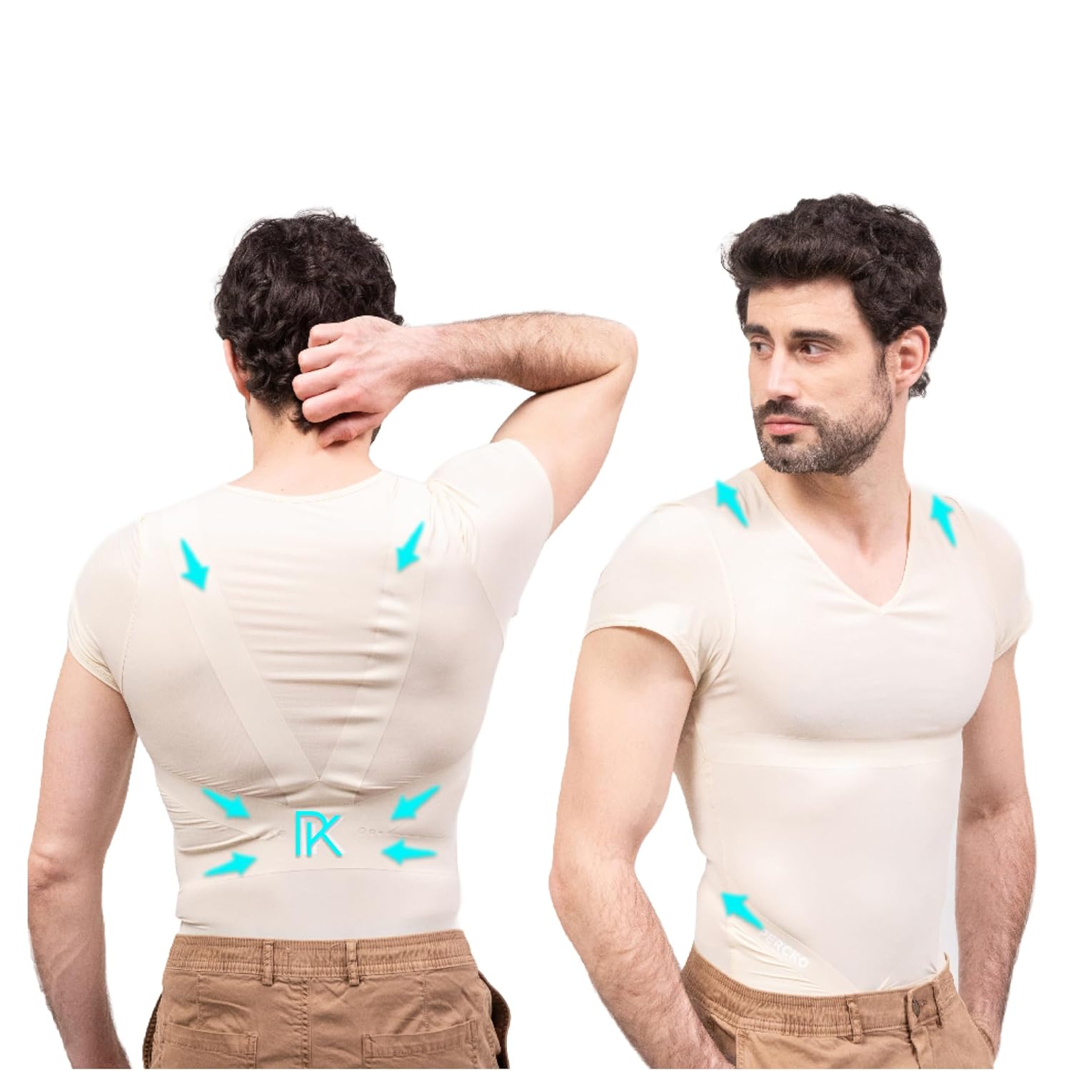 Soulagez Votre Mal de Dos avec le T-Shirt PERCKO : Le Meilleur Allié des Hommes Actifs!
