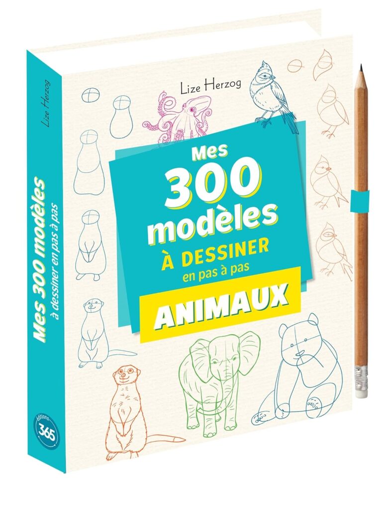 300 Animaux à Dessiner : Le Meilleur Guide Pas à Pas pour Artistes en Herbe!