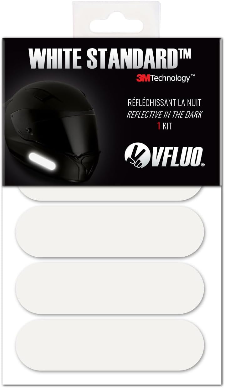 Éclairez votre trajet : Le meilleur kit de stickers rétro réfléchissants pour casque de moto !