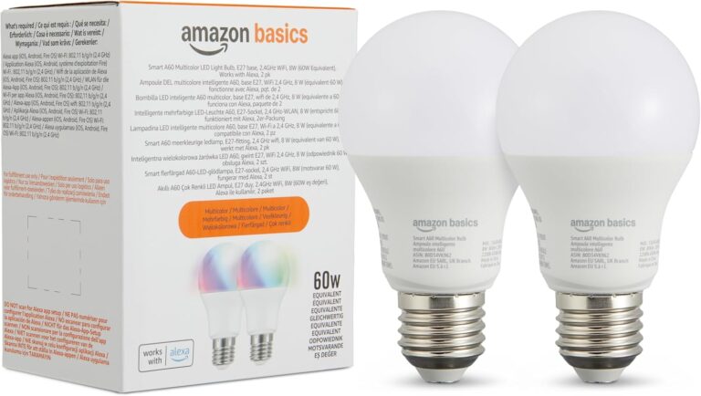 Illuminez Votre Vie : Meilleures Ampoules LED Multicolores Amazon Basics !