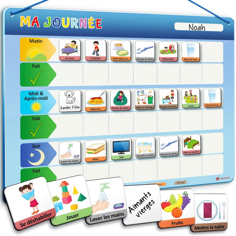 Le Meilleur Tableau Magnétique Montessori pour Enfants : Routines Faciles et Amusantes!
