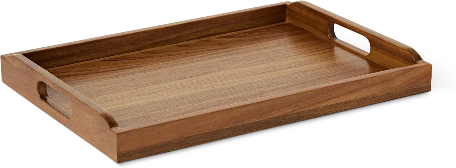 Le Plateau en Acacia Amazon Basics : Élégance et Praticité au Quotidien!