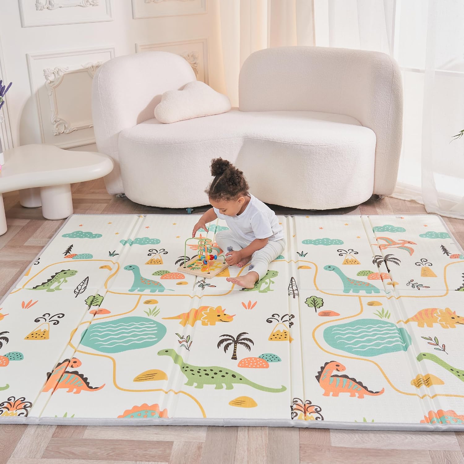 Le Tapis de Jeu XXL qui Fait Fondre les Cœurs : Dinosaures & Motricité au Top !