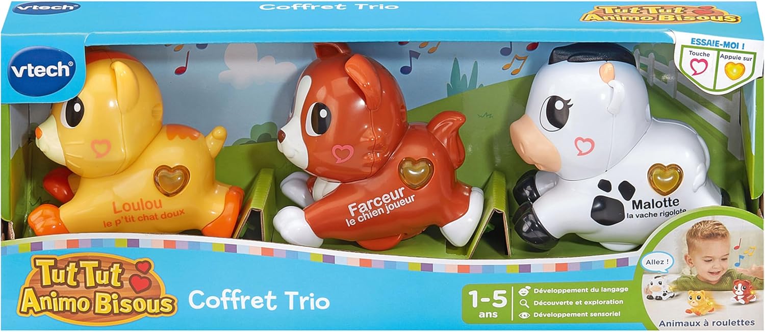 Les 3 Animaux Interactifs VTech : Le Cadeau Idéal pour les Petits Amateurs de Musique!