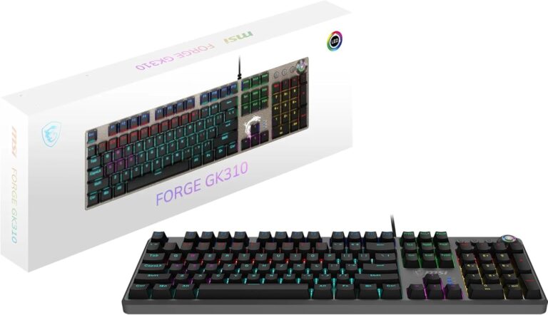 MSI Forge GK310 : Le Meilleur Clavier Gaming Mécanique en AZERTY pour Gamer Éclairé !