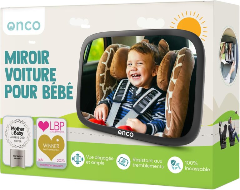 Onco Miroir Bébé : Votre Meilleur Compagnon de Voyage en Voiture !